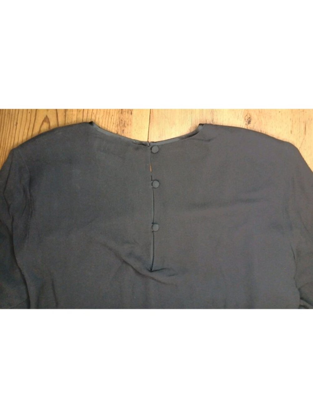 Vtg Gazzelle Ciampi Magali Evening Silk Dress Women 14  Beaded Midi Sheer Sleeve - Picture 7 of 7